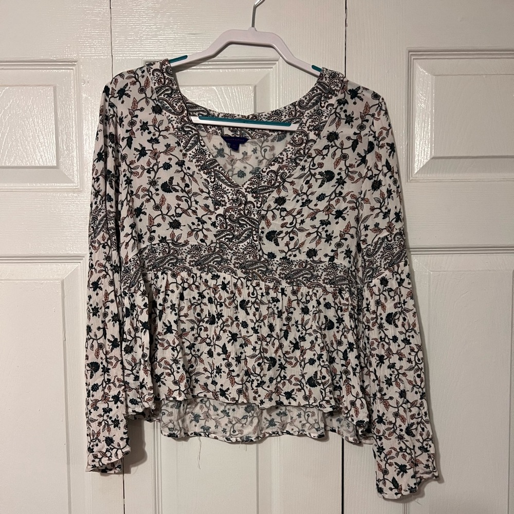 Paisley print blouse
